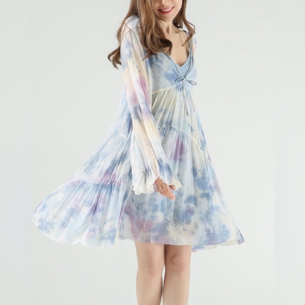 Young Fabulous & Broke Rosa Mini Dress Tie Dye